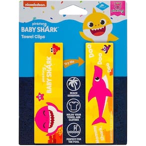 Pinkfong Mommy Baby Shark Toalha Clipes Saco Seguro Amarelo