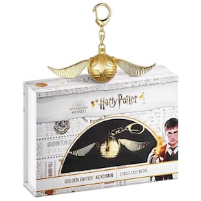 Chaveiro Pomo de Ouro Harry Potter Asas Móveis para Zíper