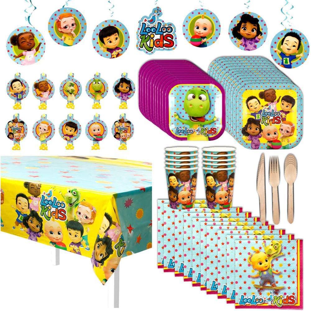 LooLoo Nursery Rimas Festa em uma caixa 102pc serve 10 crianças