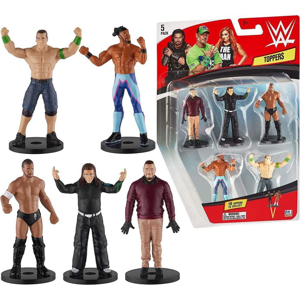 WWE Pencil Toppers 5pk Finn Balor John Cena Bray Wyatt Kofi