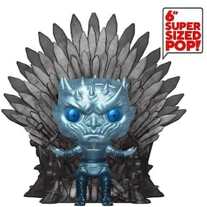 Rei da Noite Metálico no Trono de Ferro Funko Pop