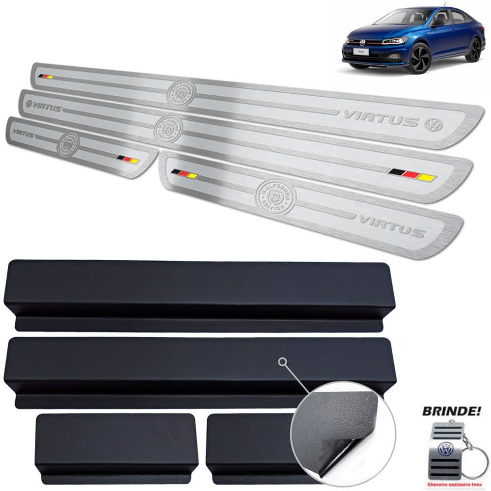 Soleiras Gravação Em Prata Alto Relevo Virtus Wolfsburg Ed