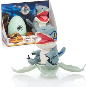 Jurassic World Drop `n Pop Ovo de dinossauro Velociraptor Azul