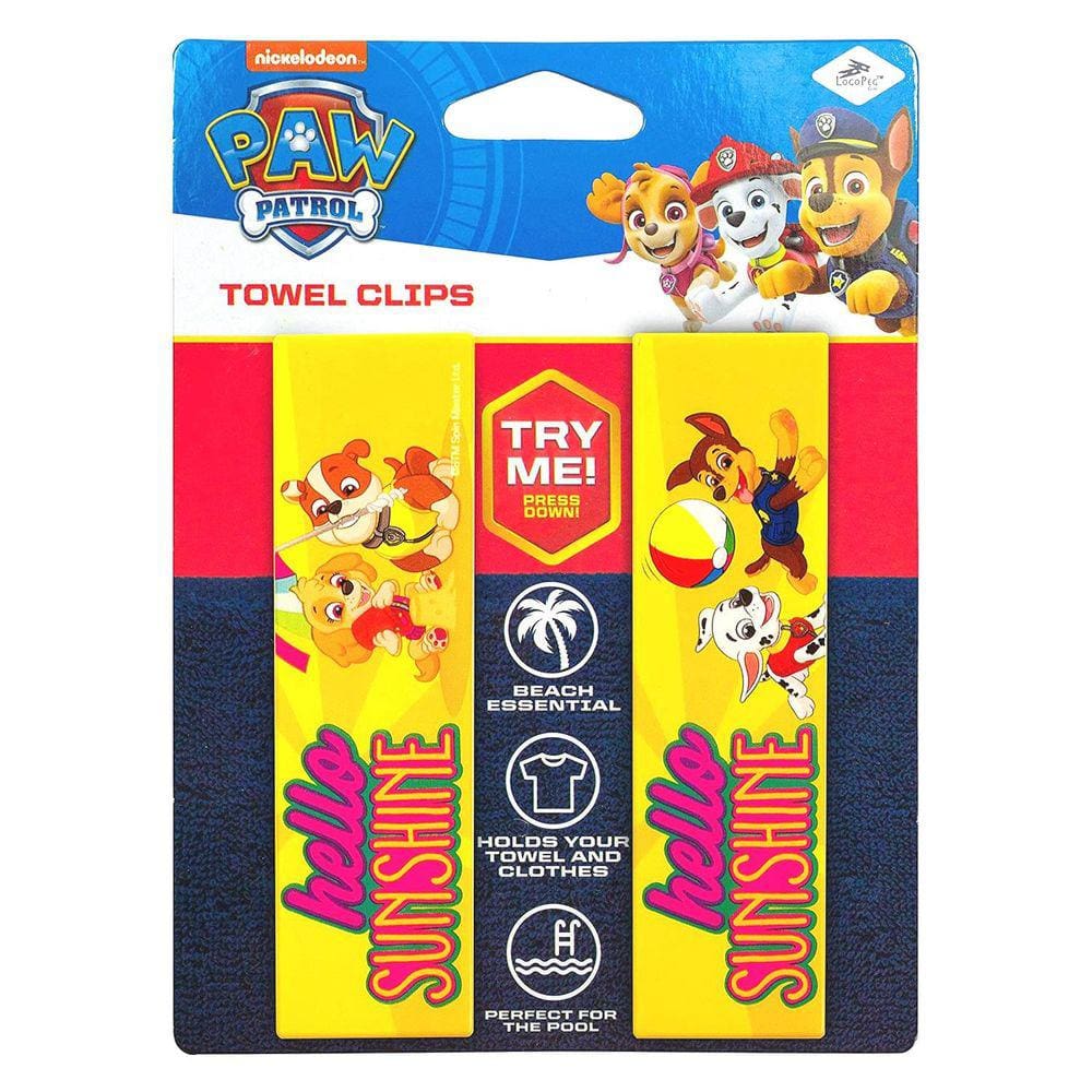 Paw Patrol Olá Sunshine Beach Toalha Clipes Nickelodeon Bag