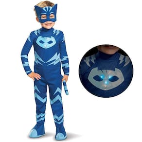 PJ Máscaras Catboy Deluxe tamanho XL 7/8 anos Meninos Light Up