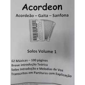 Caderno Solos Acordeão – Acordeon – Gaita Volume 1
