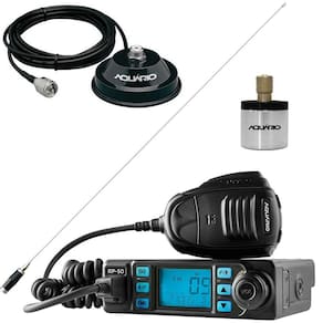 Rádio Px 80 Canais Antena Inox Mini Maria Mole Suporte Magnético Cabo 4mts Adaptador