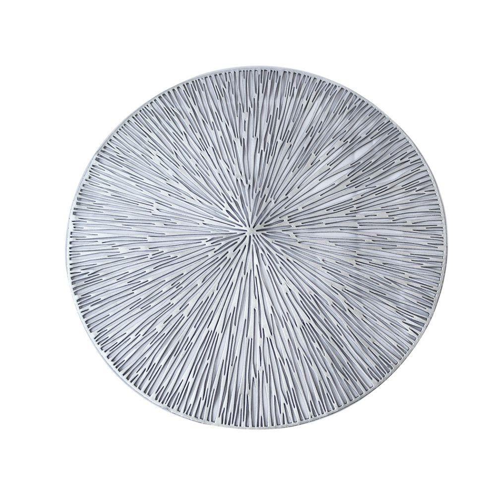 Jogo Americano Vazado Redondo De Plástico 38cm