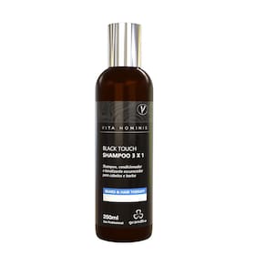 Shampoo Tonalizante Preto Gradual Grandha Black Touch 3 X 1