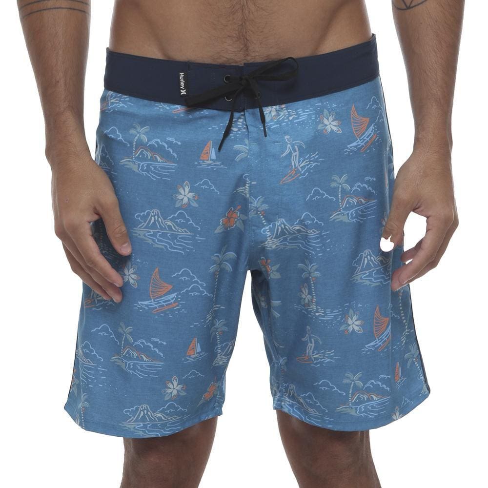 Bermuda Hurley Aloha 18" WT23 Masculina Azul