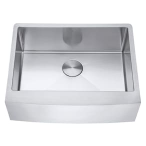 Kit Cuba Farmhouse Aço Inox 1mm Escovado Sa105-pp 65,3x51,4x22,8cm + Válvula Com Cesto Aço Inox