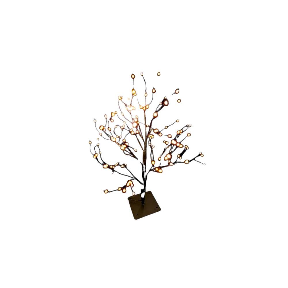 Enfeite iluminado salgueiro c/162 leds branco 40cm bivolt