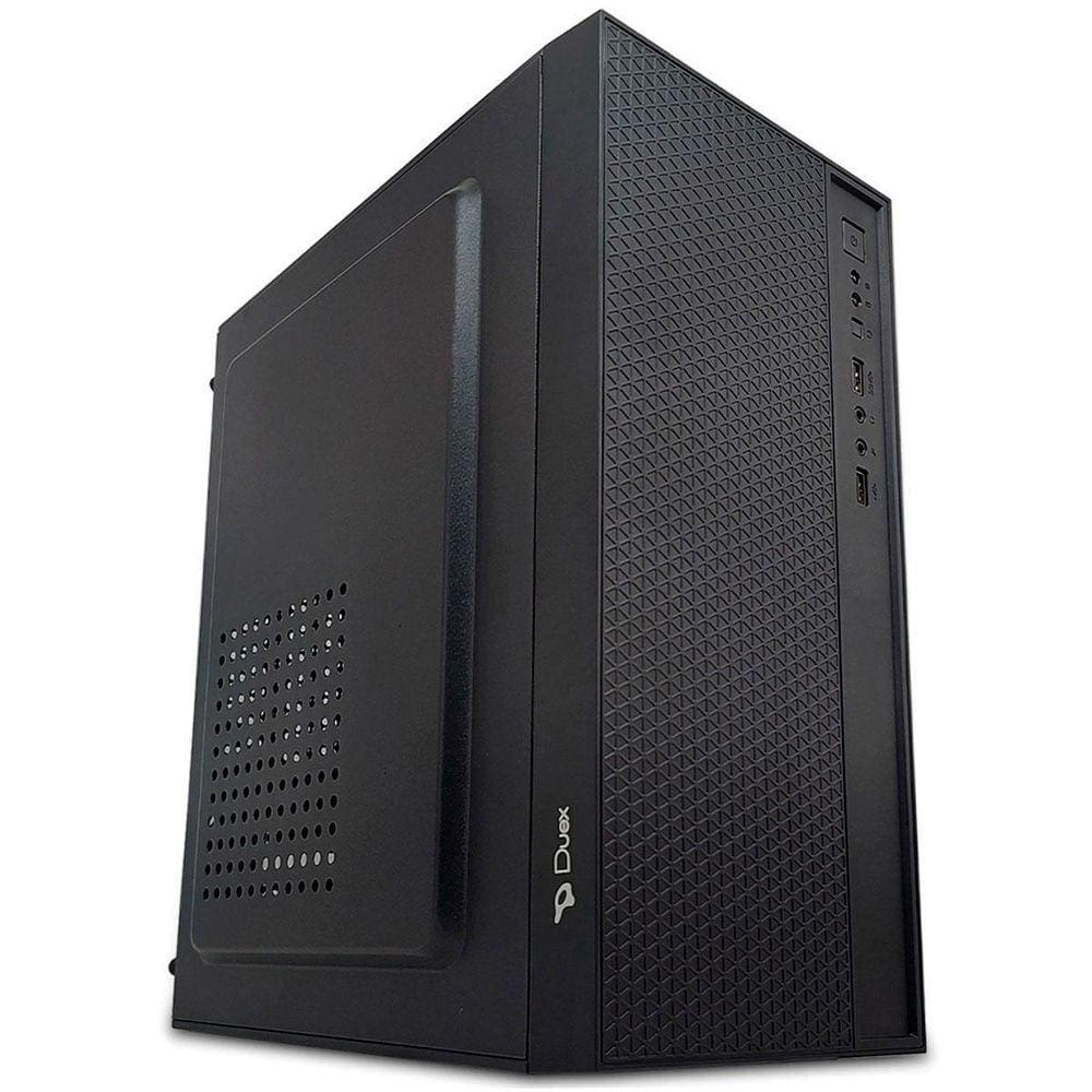 Gabinete Duex dx255-4 Micro ATX Preto 4 Slots USB 2.0 Áudio
