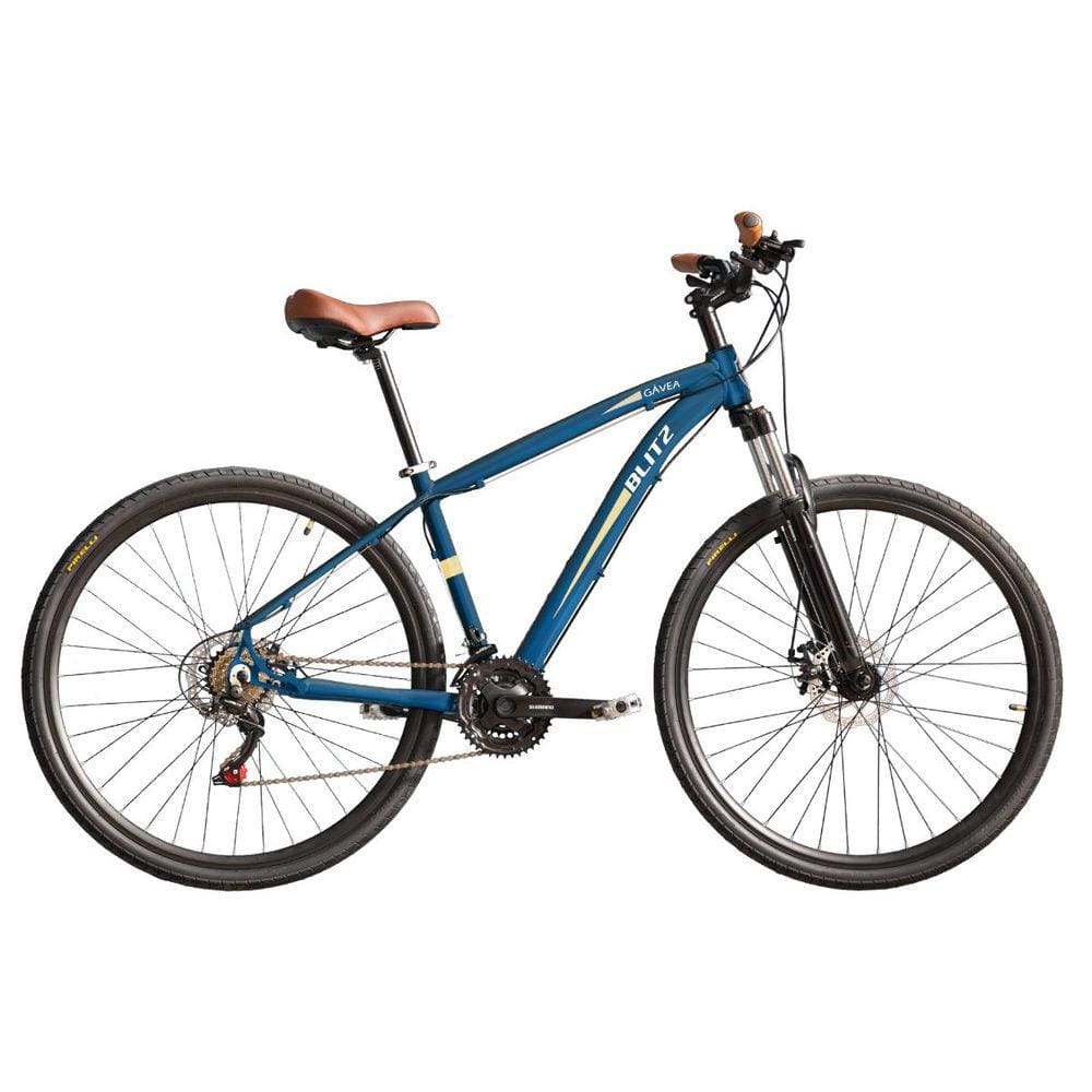 Bicicleta Aro 29 BLITZ Gavea Alum. Full Shimano 21v Freios a Disco Sus C/ Trava