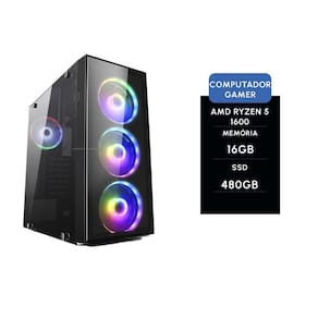 Computador Gamer Brx Amd Ryzen 5 1600G 16Gb Ssd 480Gb