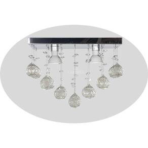 Lustre De Cristal Retangular Sala De Jantar Estar