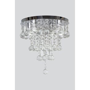 Lustre Moderno De Cristal K9 30Mm Para Sala