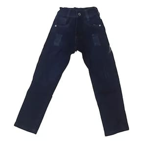 Calça Jeans Infantil Menino Juvenil Masculina riscadinha  Lycra 2 a 8 anos