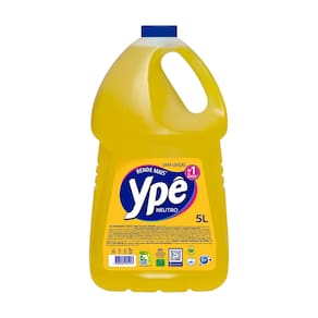 Detergente Lava-louças Líquido Neutro Galão 5L Atacado Rende Mais Amarelo - Ypê