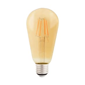 Lâmpada Led De Filamento Tramontina St64 4 W 2200 K Luz Amarela Em Vidro âmbar