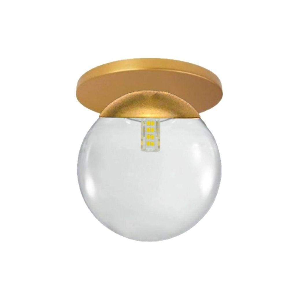 Plafon Jabuticaba Dourado Fosco G9 12,5cm x 12cm