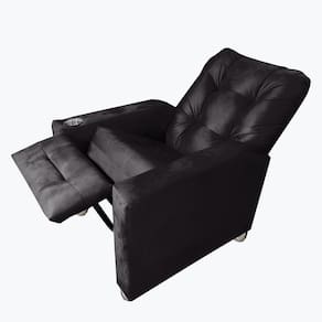 Poltrona Reclinável Moderno 2 Posições Londres Preto Londres Preto