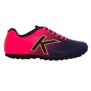 Chuteira Kelme Society Sin Giro TF Rosa e Azul Marinho 933