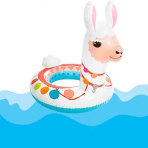 Boia Infantil de Cintura Lhama Cabeça Zoo Grande Intex
