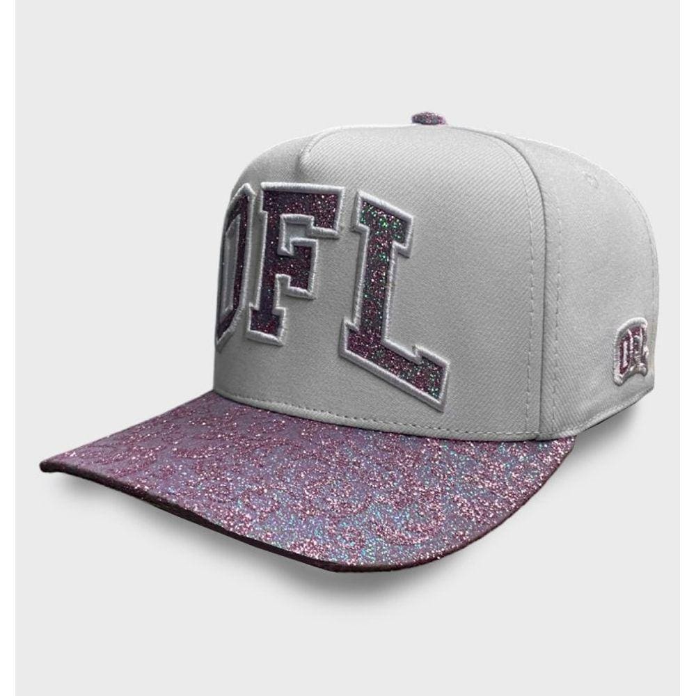 Boné Snapback Glitter Rosa