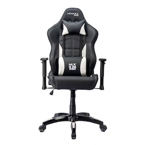 Cadeira Gamer MX12 Giratoria Preto e Branco Mymax