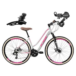 Bicicleta Feminina 29 KSW Sunny 21V Relação Shimano e Trava