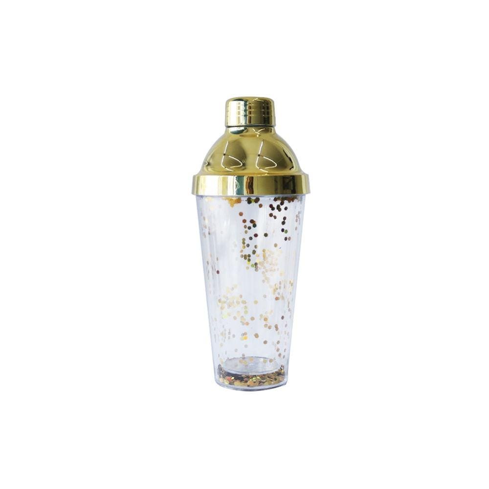 Coqueteleira De Plástico Com Detalhes 380ml