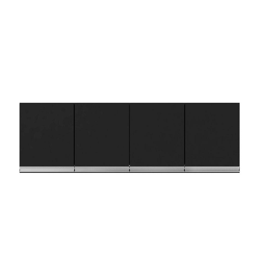 Armário Aéreo Andreia 150 cm 4 Portas Pto - AJL Móveis