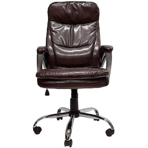 Cadeira Presidente Deluxe Giratoria Marrom - Mymax