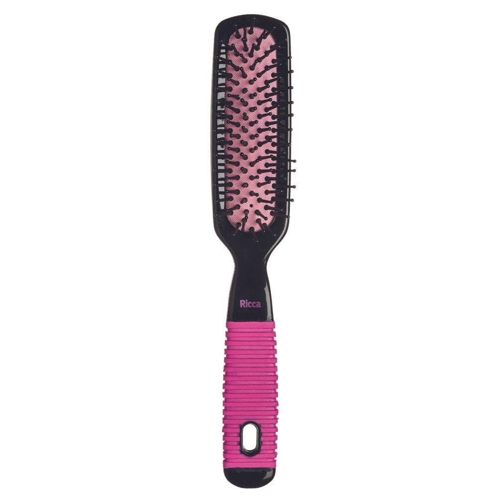 Escova Reta Ricca Black & Pink Cód.2410