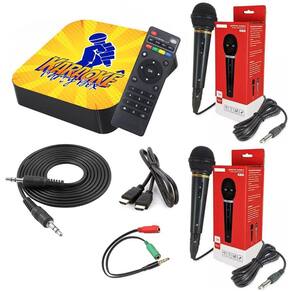 Karaoke Party Box +1000 músicas - 2 Microfones