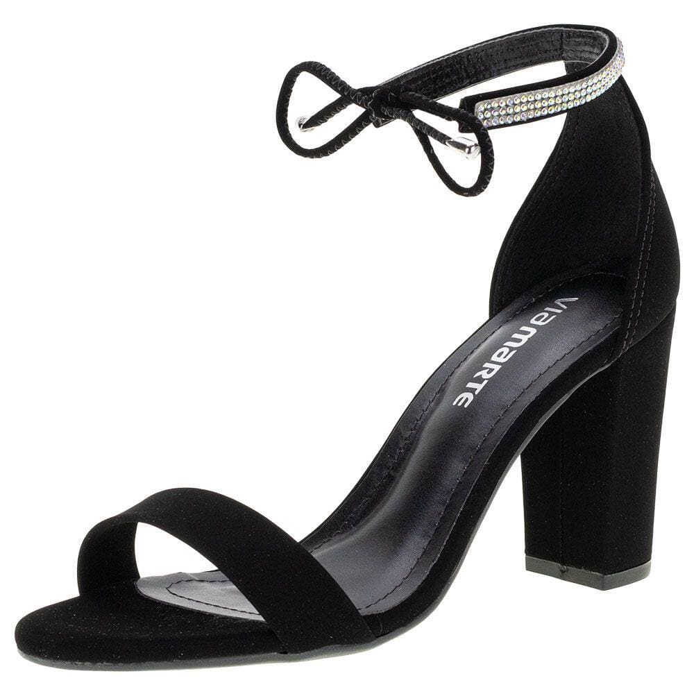 Sandália Feminina Salto Grosso Via Marte - 2213907