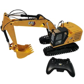 Escavadeira De Controle Remoto Grande Cat 320 1/16