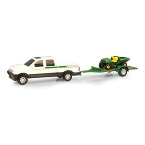 Miniatura Caminhonete/reboque Ertl John Deere Hauling Set