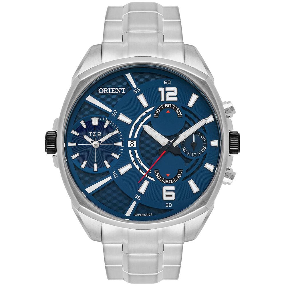 Relógio Orient Masculino Prateado MBSST004 D2SX