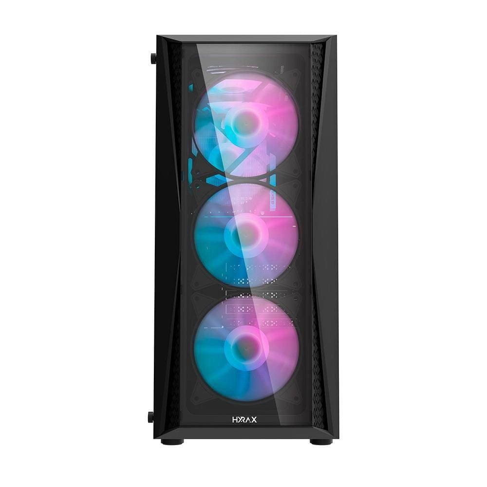 Gabinete Gamer Motospeed Hyrax Hgb600b Preto Rgb Vidro