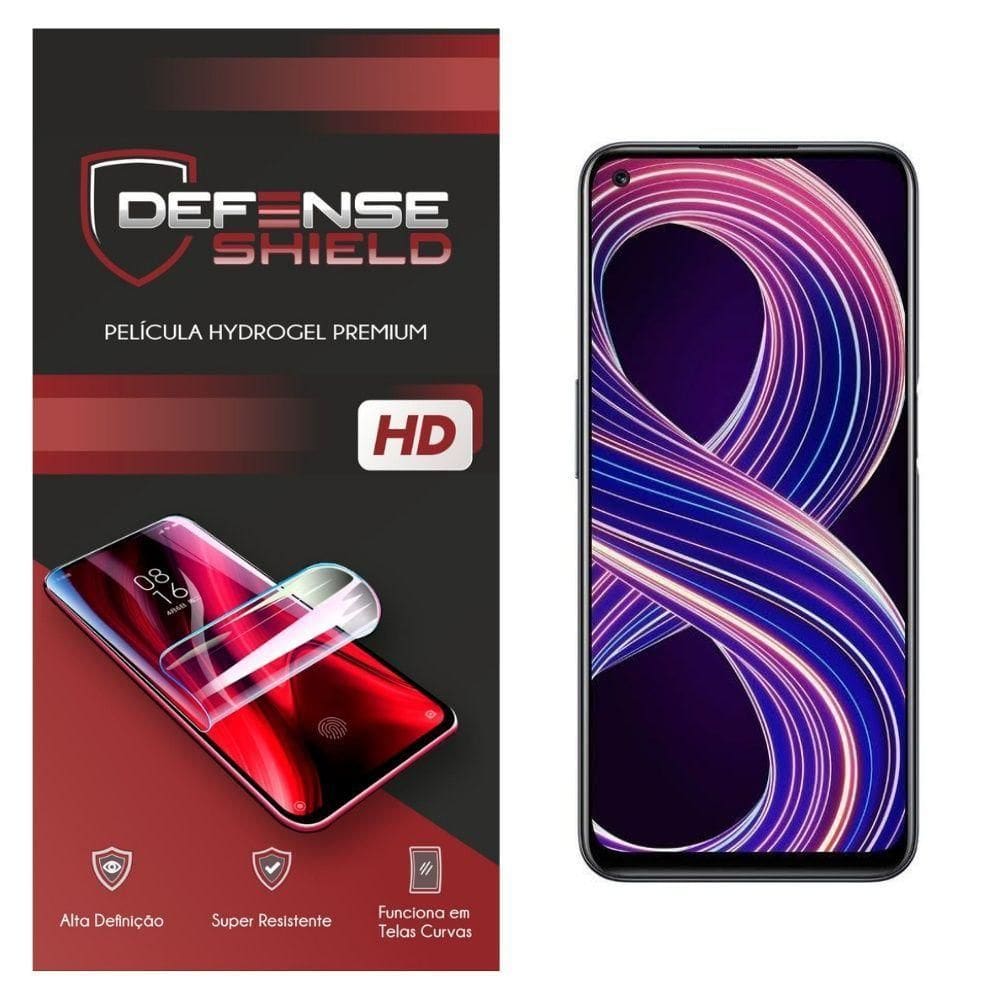 Pelicula Hydrogel Premium Proteção Frente + Verso Para Realme 8 Defense Shield