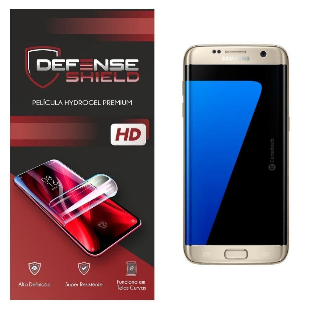 Pelicula Hydrogel Premium Proteção Frente + Verso Para Galaxy S7 Edge Defense Shield