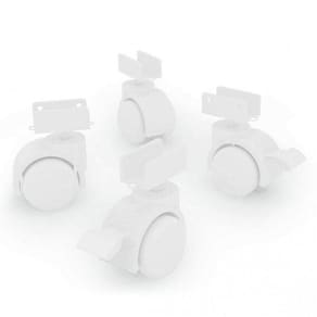 Kit 4 Rodízio para Berço Qmovi Branco