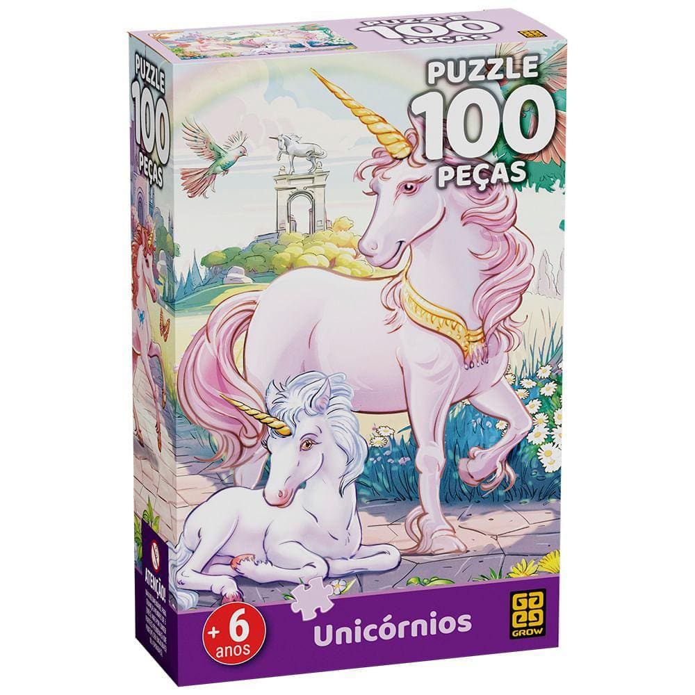 Puzzle 100 peças Unicórnios