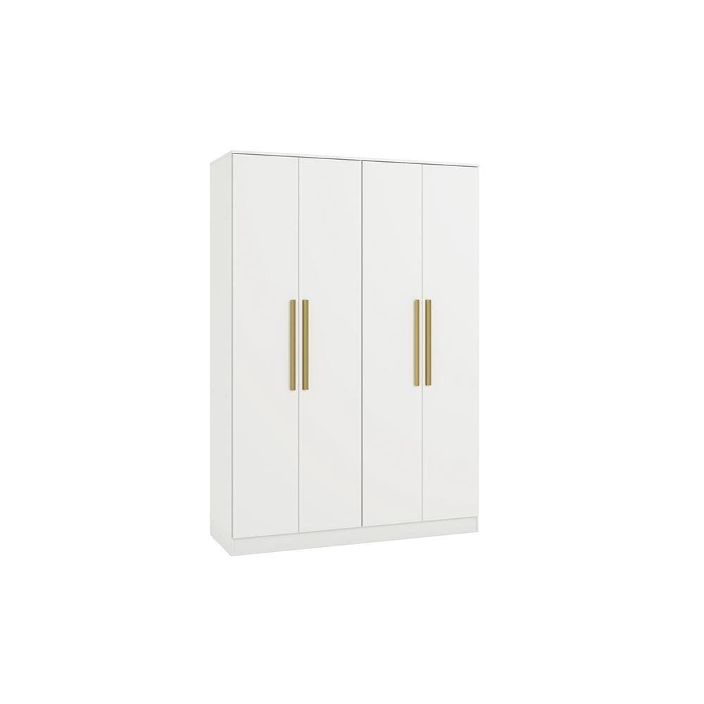 Guarda-Roupa 4 Portas 2 Gavetas Kappesberg Adapt Branco