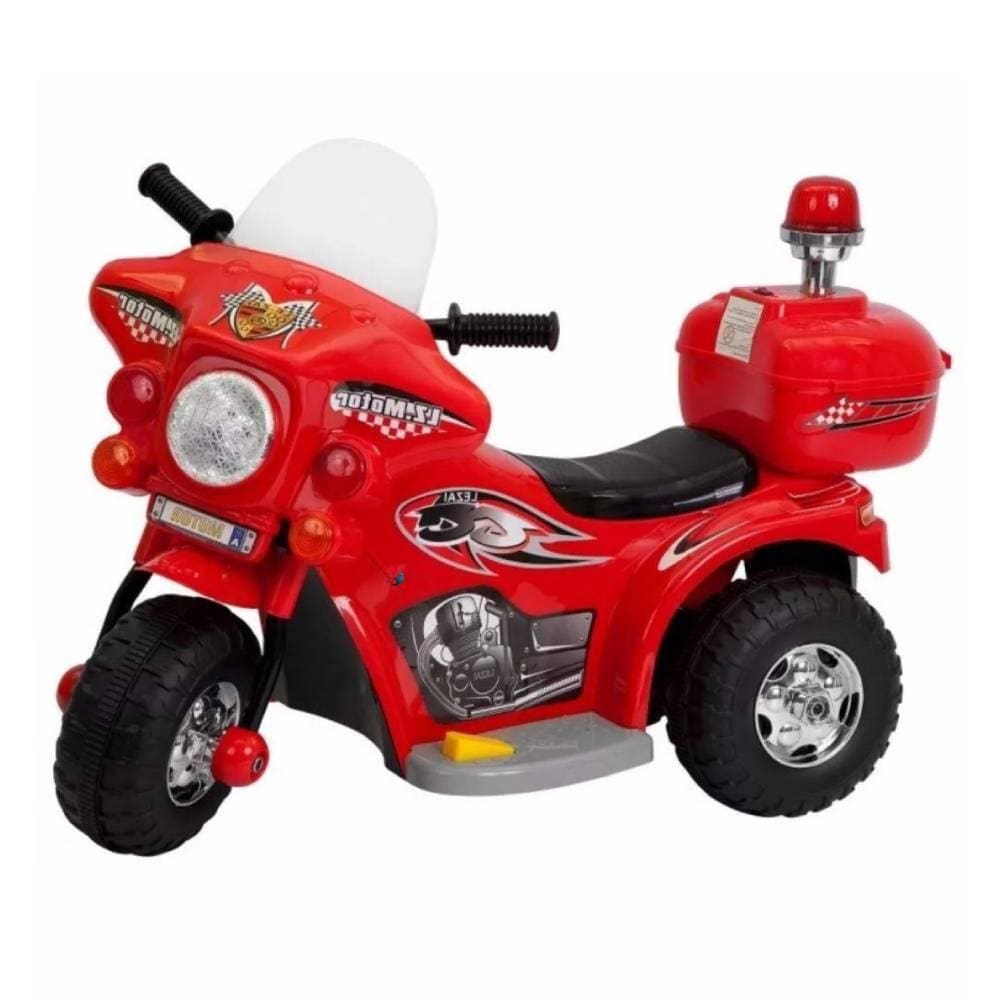 Mini Moto Elétrica Infantil Motorizado 6V Brinquedo Criança Polícia Off-Road