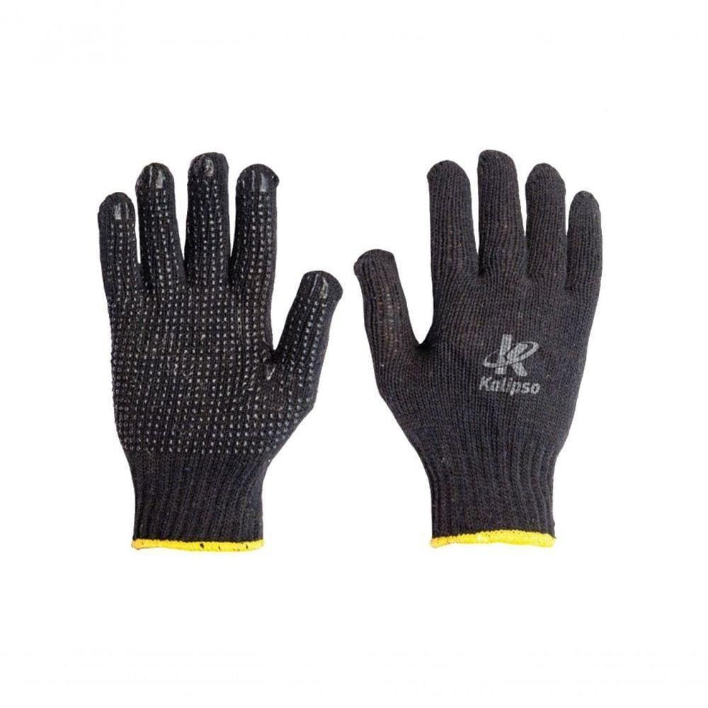 Luva Malha Tricot Acrilon Pigment Preta Encart