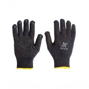 Luva Malha Tricot Acrilon Pigment Preta Encart