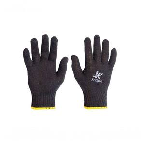 Luva Malha Tricot Kalipso Preta Lisa Blister C-12Pcs